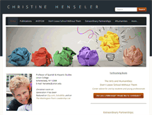 Tablet Screenshot of christinehenseler.com